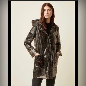 Zara leopard print rain coat